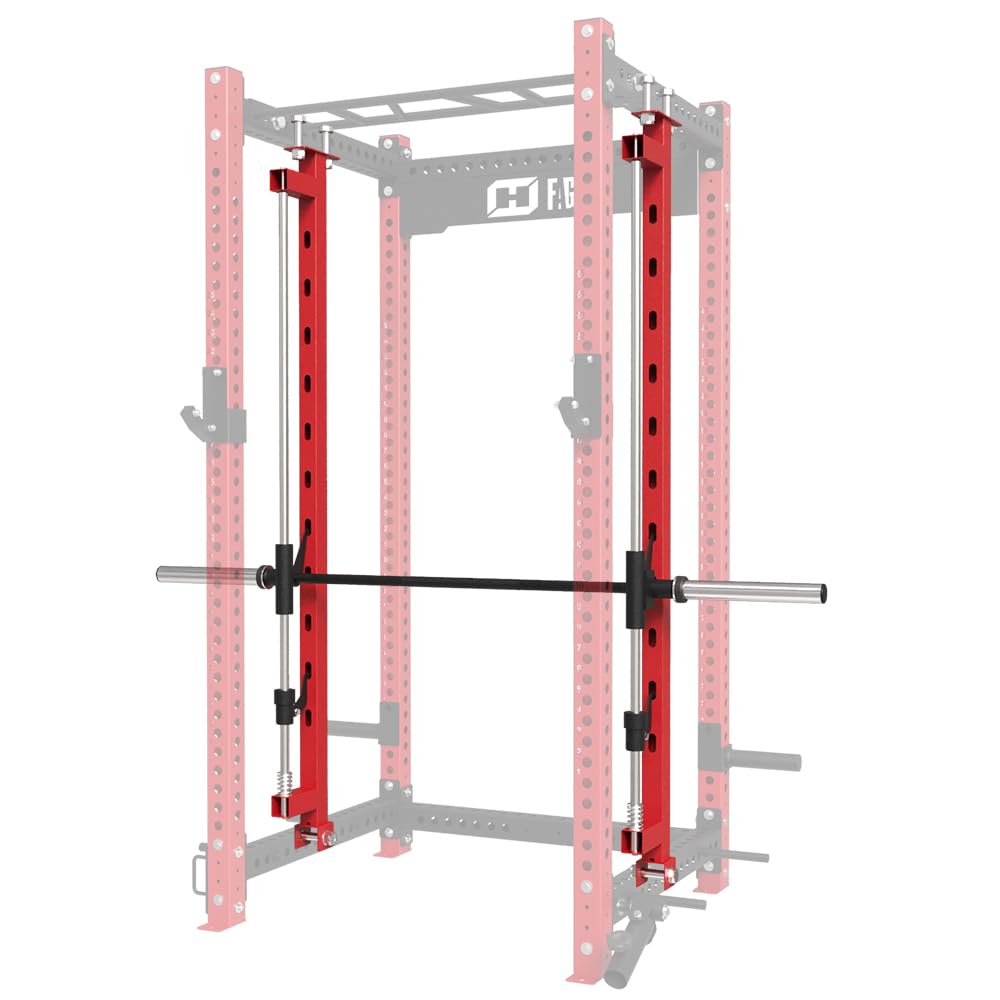 FAGUS H Smithe Machine Attachment for 3"x3" Power Cage Squat Rack, 2400lbs Multi-Functional Power Rack, Commercial Weight Lifting Gym Cage for Home