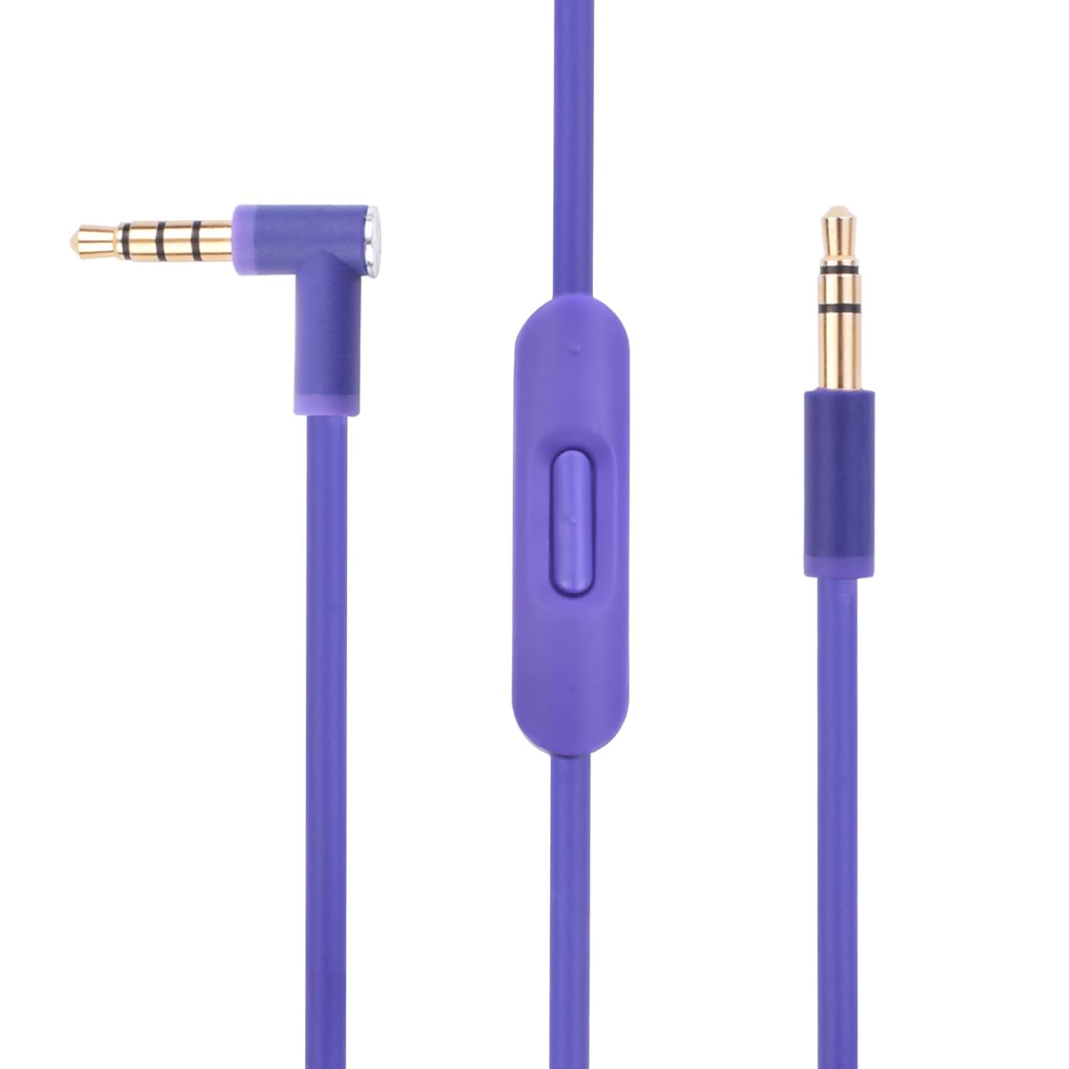 Tobysome Replacement Audio Cable Cord Wire with in-line Microphone and Control Compatible with Beats Headphones Solo, Studio, Pro, Detox, Wireless, Mixr, Executive, Pill (Purple)