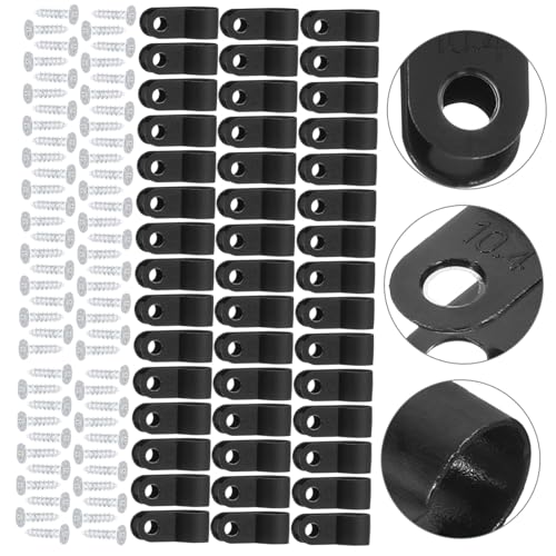 CHILDWEET 200pcs Plastic Wire Fixing Buckle Cable Clips for Wire Loom Cord Holders for Cables under Desk Management Cord Hider miniatura 3