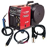 Con solo dos botones: uno para control de velocodad y otro para voltaje; un conmutador habilita el cambio del modo de trabajo de hilo (MIG) y modo electrodo (MMA) y TIG