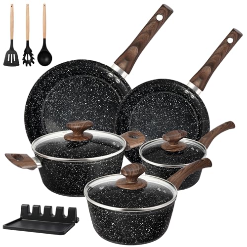 Image of M MELENTA Pots and Pans Set, Nonstick Induction Cookware Set