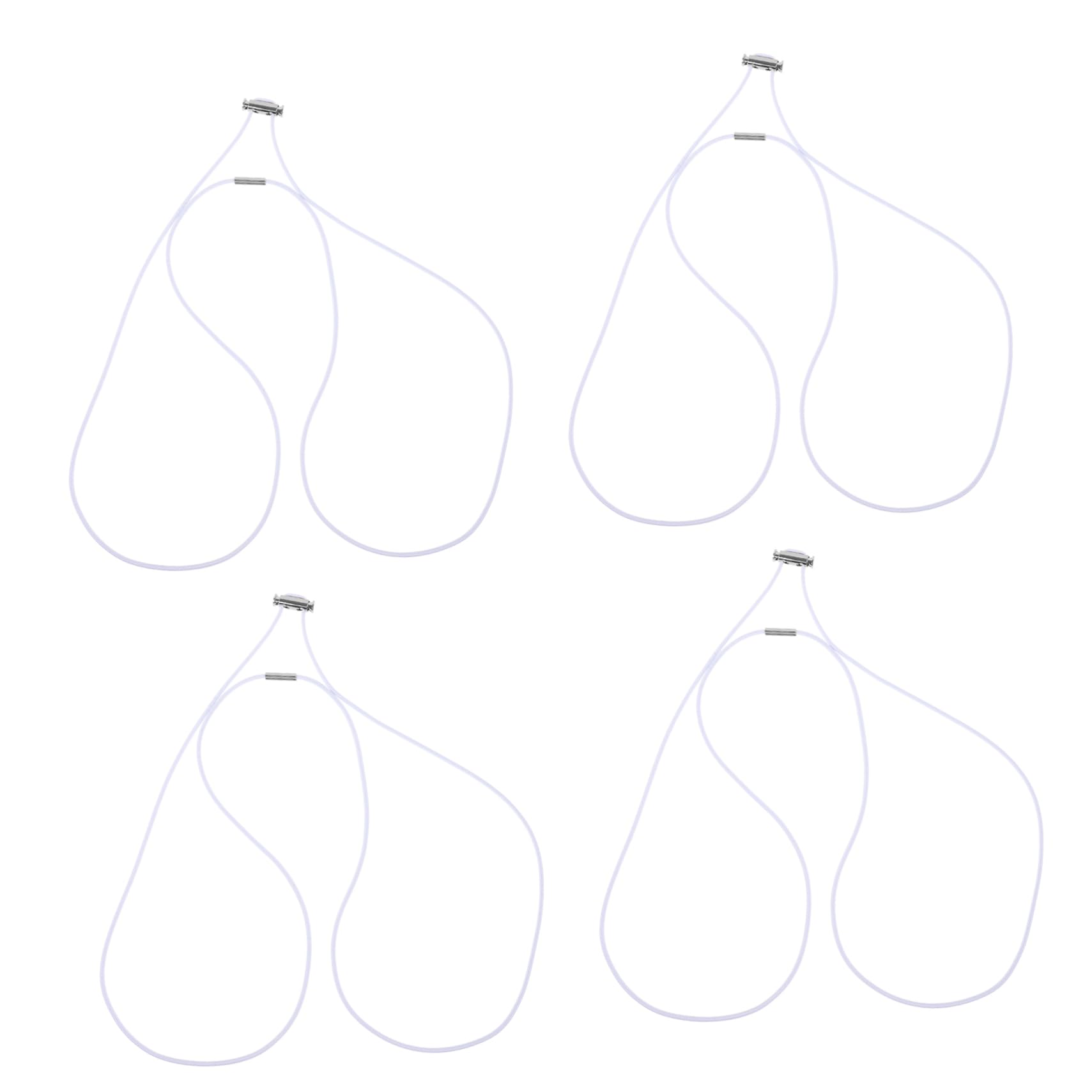 Cabilock 5 Set Pattumiera Cinghia Gruppo Musicale Fasce Di Presa Dei Rifiuti Elastici Per Sacco Della Spazzatura Cavo Del Bidone Della Spazzatura Bande Elastico Bianca 4 Pezzi * 5