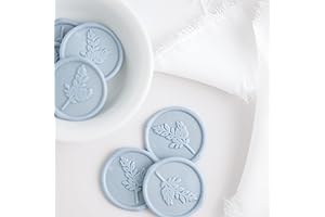 Roselei & Ivory | Wax Seal Stickers | 20 Dusty Blue Wax...