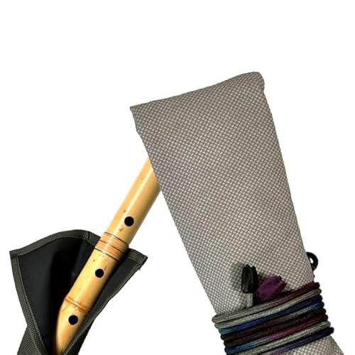 尺八袋 小粋な尺八袋 14 丈夫で使いやすい合皮製 尺八ケース 1本収納 1尺9寸まで