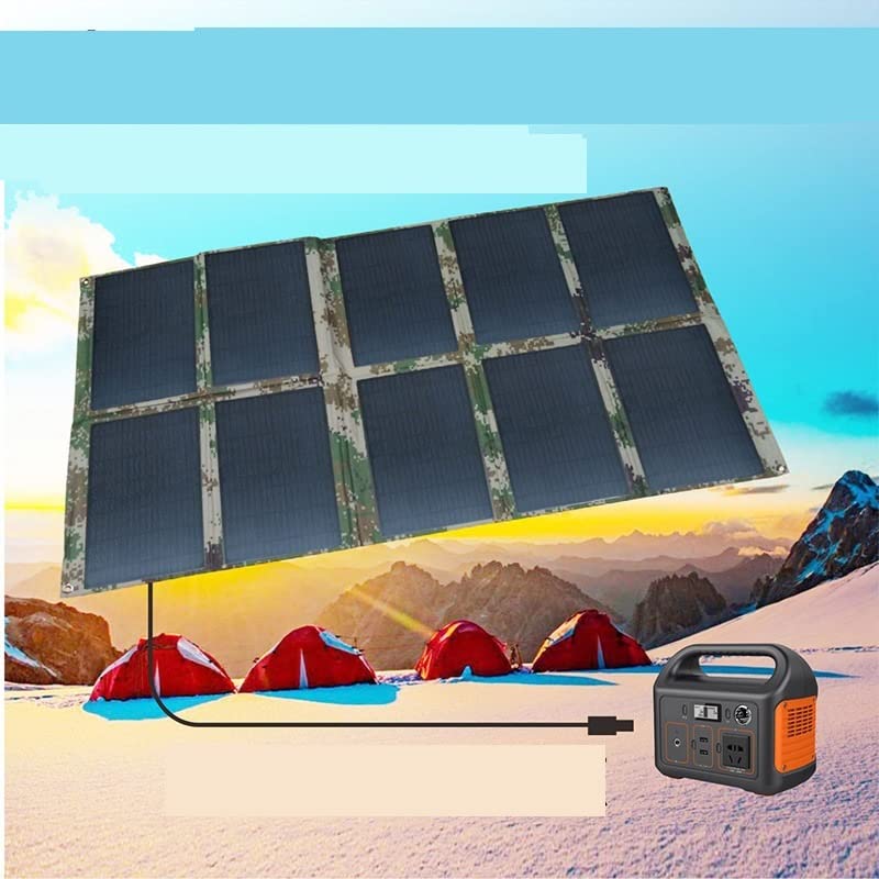 Pannello Solare Pannello Solare Pieghevole Portatile da Esterno Pannello Solare Pieghevole 120W 18V Borsa Pieghevole Solare Multifunzionale