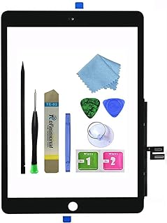 Touch Screen Digitizer for Black iPad 7/8 2019 2020 7th/8th Generation 10.2" A2197 A2198 A2200 A2270 A2428 A2429 A2430 Front Glass Assembly Replacement with Toolkit(Without Home Button)
