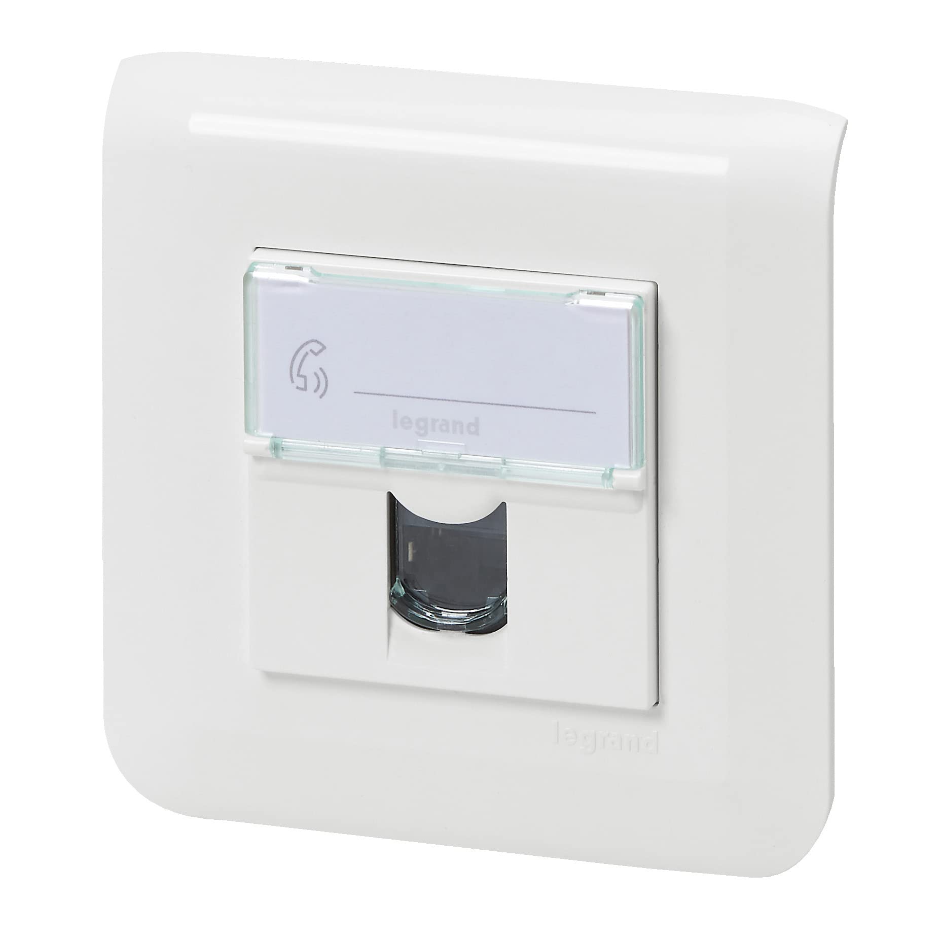 Legrand - Prise RJ45 multimédia Mosaic catégorie 6 FTP avec plaque et fixation à vis