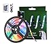BACKTURE Luces LED Habitacion, 2M Tira LED 60 LED RGB 5050 Luz Led Multicolor con Con Remoto,16 RGB Colores y 4 Modos, Luces Decorativas para Habitación, Dormitorio, Mesa Gaming