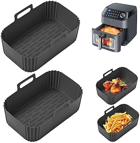 Charmofun Airfryer Zubehör Für Ninja Dual Zone - 2x Silikonformen Für AF300EU AF400EU AF500EU