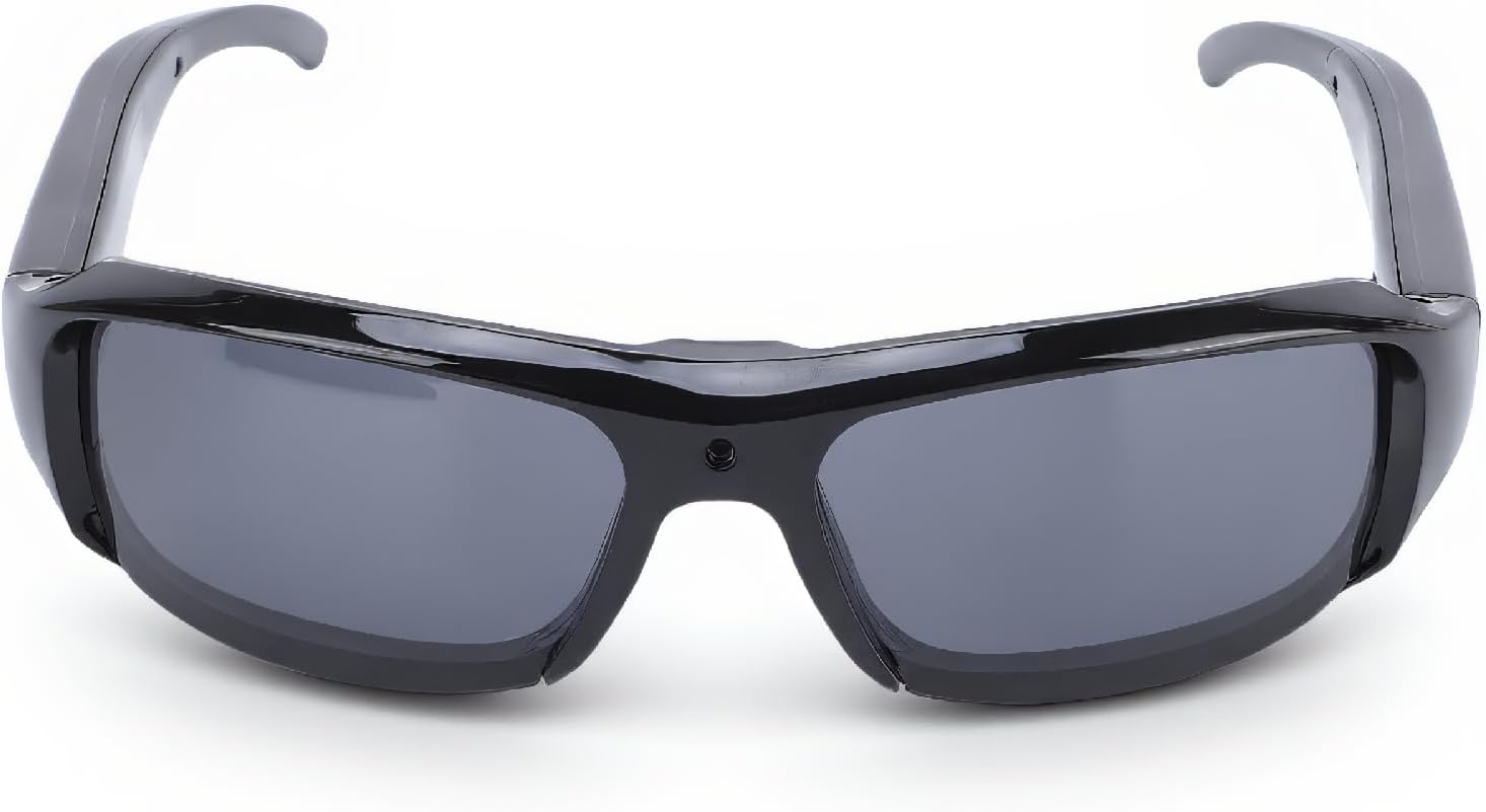 Tangxi Camera Glasses, HD 1080P Video Camera Sunglasses for Men Women, Anti Shake & Wide Angle Lens Action Camera for First Person Perspective Cycling