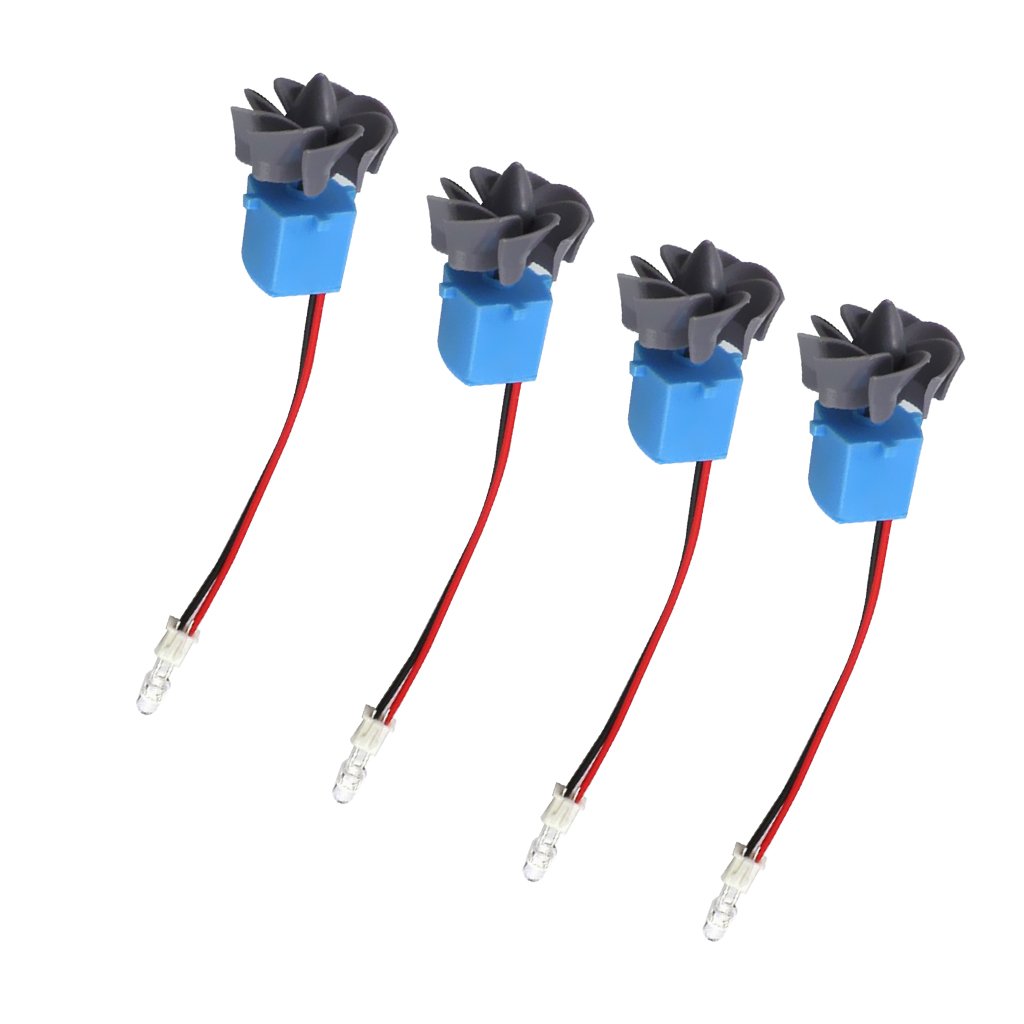 B BlesiyaPack 4 Pieces 2-in-1 Wind/Water Generator Turbine Hydroelectric Generator Power Motor Kids Assemble Toy