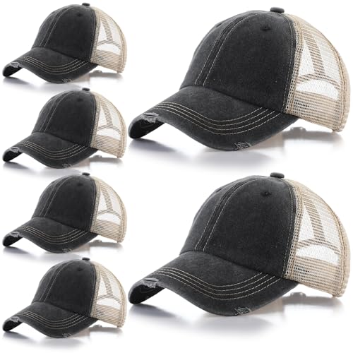 Cozypower 6 Piezas Gorras Trucker Vintage Unisex