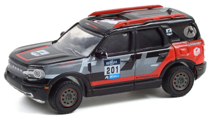 Greenlight 41130-F Running on Empty Series 13 - 2021 Bronco Sport #201 Rebelle Rally Winner - 1/64 Scale Diecast