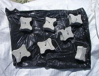 Miko®Beton Abstandhalter Knochen Abstandhalter Bewehrungsabstandhalter 35+40+50mm 100Stk.