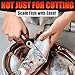 2 Pcs Heavy Duty Kitchen Scissors for Food – 5-in-1 Stainless Steel Kitchen Shears with Bottle Opener, Non-Slip Handles & Protective Cover – Utility Scissors for Cutting Meat, Poultry & Vegetables