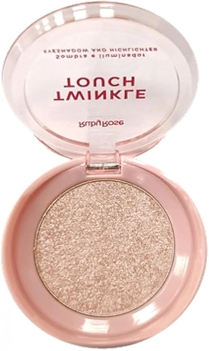 Twinkle Touch Sombra e Iluminador M1004 – Glow Sofisticado com Partículas Ultrabrilhantes, Textura Suave e Efeito Luminoso Duradouro (2 - Golden Daze)