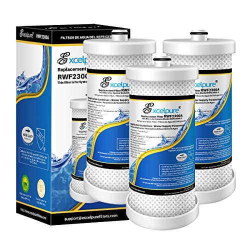 Image of EXCELPURE RWF2300A Refrigerator water filter Replacement For Frigidaire PureSource WF1CB,WFCB, RG100, NGRG2000, WF284, Kenmore 9910, 469906, 469910,3PACK
