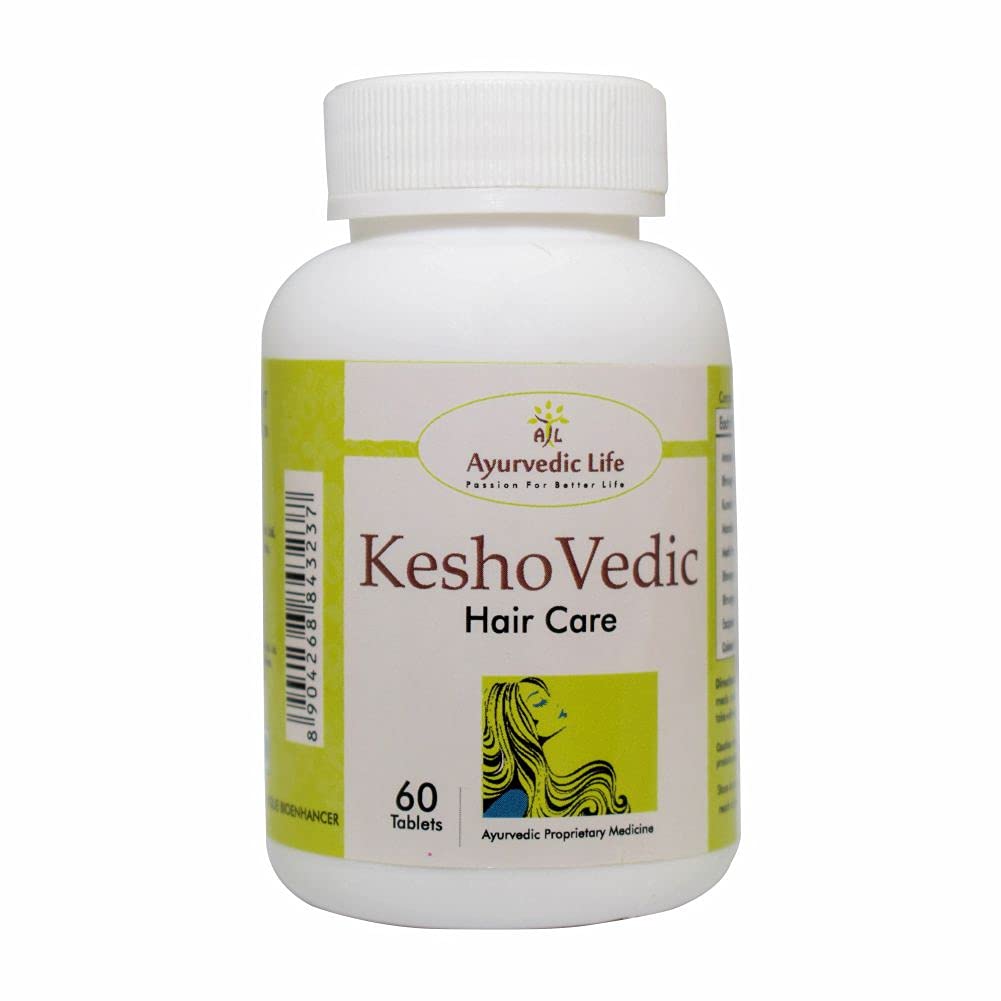 Ayurvedic Life ALAyurvedic Kesho Vedic Tablets Hair Growth Support, 60 count