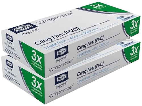 Wrapmaster 4500 Cling Film Refill (Large) 3 x 300 metres (2 Boxes of 3 Rolls)