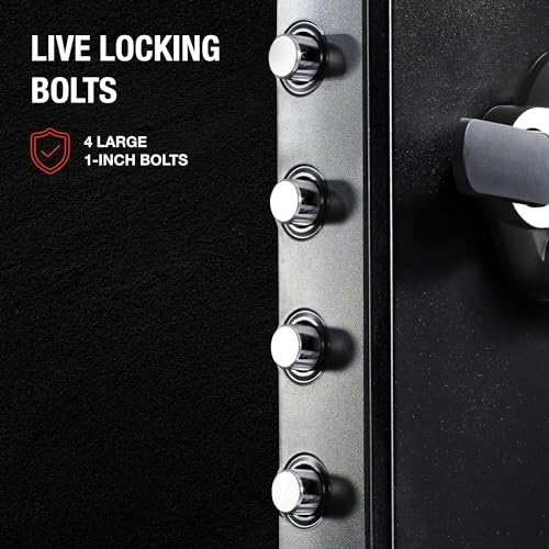 SentrySafe SFW123DSB Fireproof Safe and Waterproof Safe with Dial Combination 1.23 Cubic Feet Gray