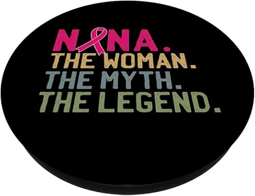 Miniatura 2 de Nana The Woman The Myth The Legend Concientización sobre el cáncer de mama PopSockets intercambiables PopGrip
