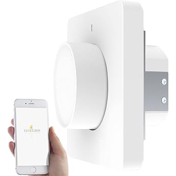 Luminea Home Control LED Dimmer WLAN Flush-Mounted Light Switch & Dimmer with Turn & Push Function App Alexa Switch Alexa Compatible Ceiling