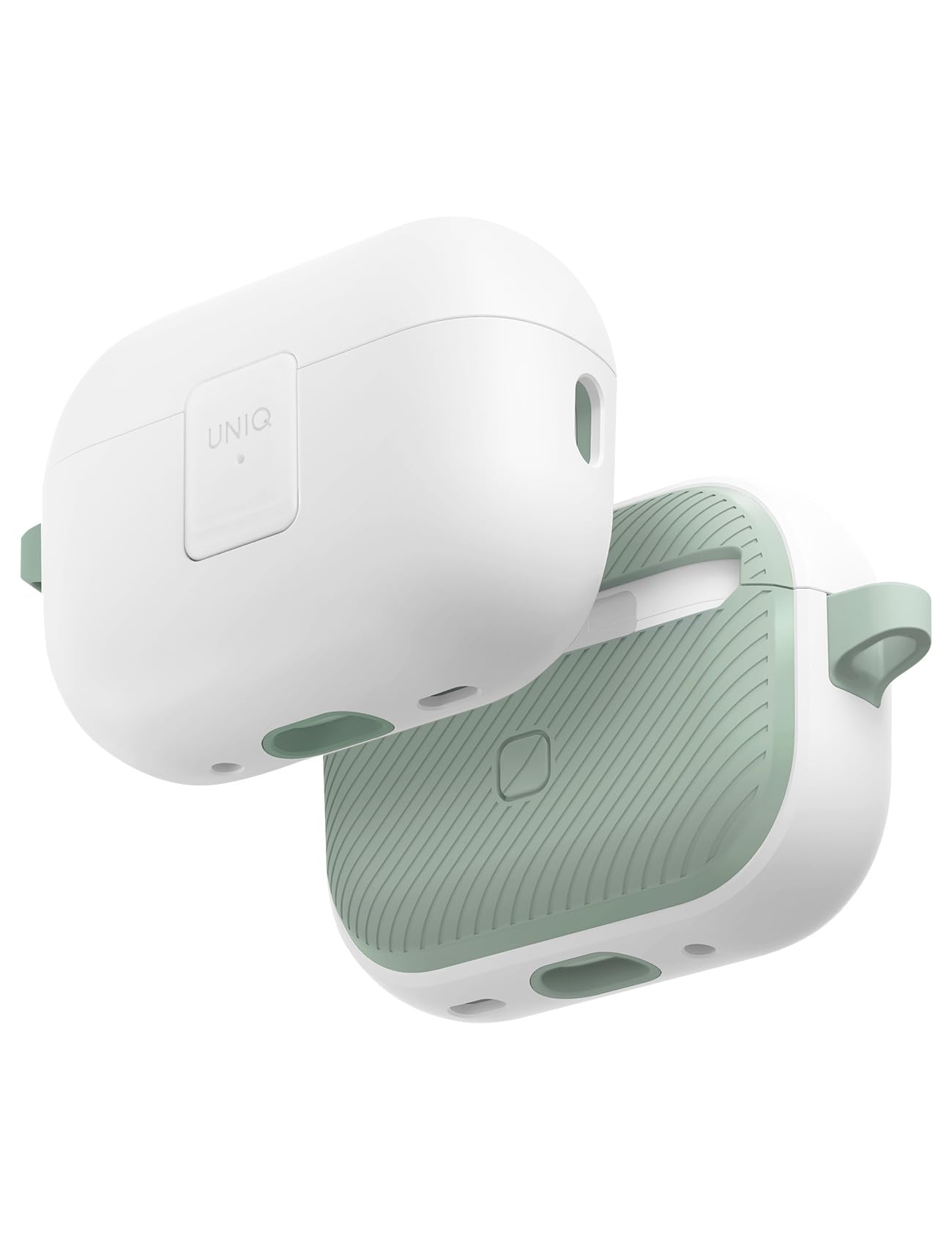 Amazon | UNIQ AirPods Pro 2 ロック ケース 衝撃 吸収 保護 カラビナ