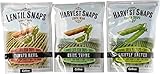 Harvest Snaps Lentil Snaps And Snapea Crisps 3 Flavor Variety Bundle: (2) Lentil Snaps Tomato Basil, (2) Snapea Crisps Lightly Salted, and (2) Lentil Snaps Onion Thyme , 3-3.3 Oz. Ea. (6 Bags Total)