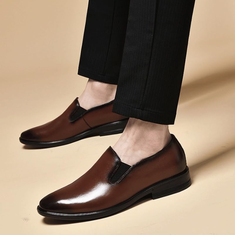 Men's Classic Formal Oxford Shoes Fashion Comfort Luxury Soft Comfortable Non-Slip Low Top Business Work Shoes4