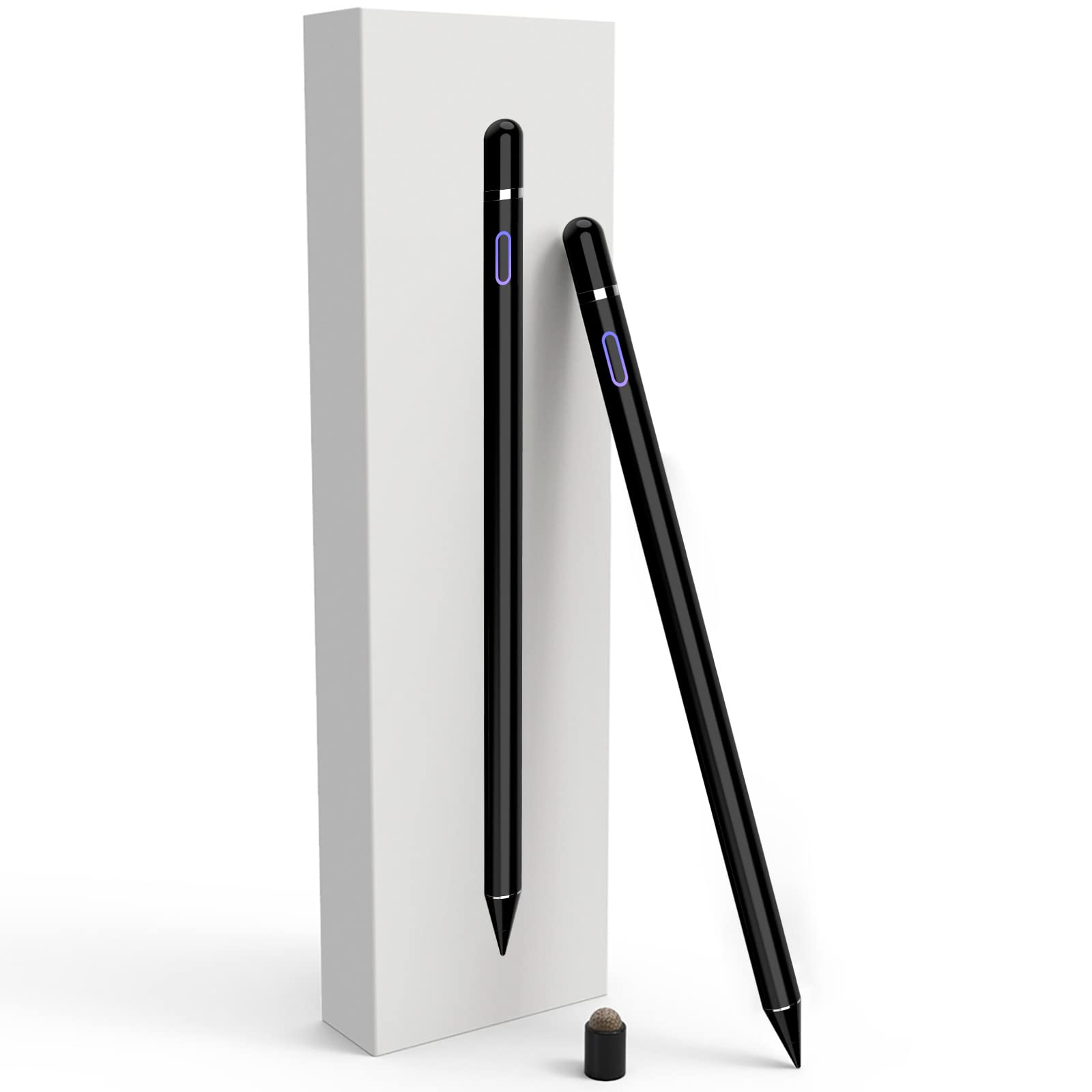Pennino capacitivo per touch screen, penna digitale a punta fine, compatibile con iPhone, iPad Pro, Air Mini, Android, Microsoft Surface e altri tablet