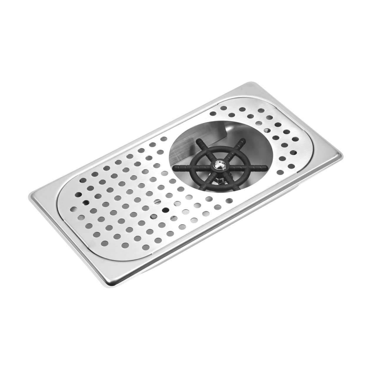 LIFKOME Lavavasos Inoxidable Enjuagadora de Vidrio para Fregadero de Cocina Automático de Tazas y Botellas Compatible con Diferentes Instalación para Uso Hogar y Bar