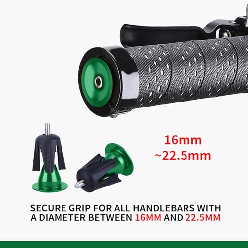 Image of 2 Pack Aluminum Bike Handlebar End Plugs Bike Bar End Grips Expanding Locking Bar End Caps for Drop Bars, Expandable Adjustable Locking End Caps