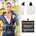 Number-one Running Belt with Water Bottles(2 x 175ML), Hydration Belt Waterproof Waist Pack Bag Fits iPhones Adjustable Sports Waist Pouch for Marathon Running Hiking Cycling, Black