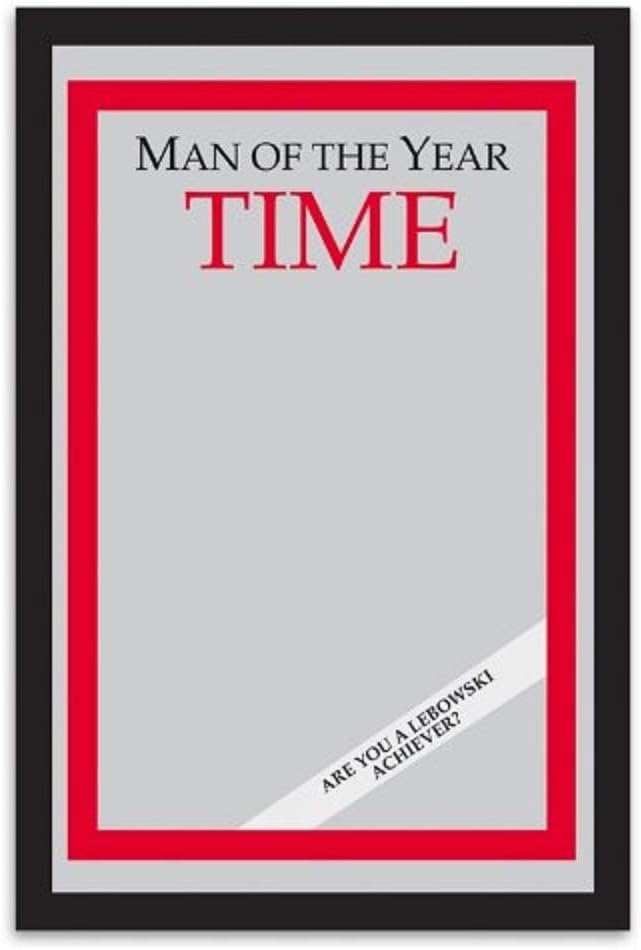 The Big Lebowski - Time: Man Of The Year Bar Mirror (Size: 9" x 12")