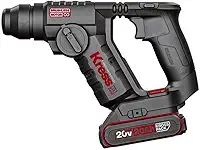 Martelete Perfurador/Rompedor Kress KUC50 20V Brushless | SDS-Plus, 1.7J, 0–5.300 ipm, 2 Baterias 2.0Ah, Mandril com Adaptador, Maleta Plástica | Leve, Compacto e 3 em 1