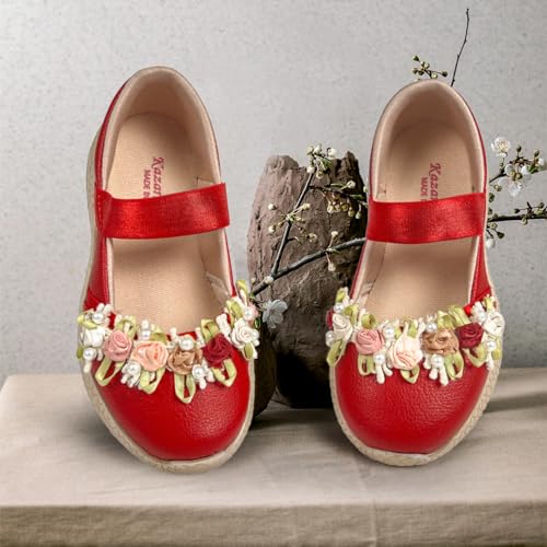 Image of KazarMax Kids Girls Floral Ballet Flat Ballerina