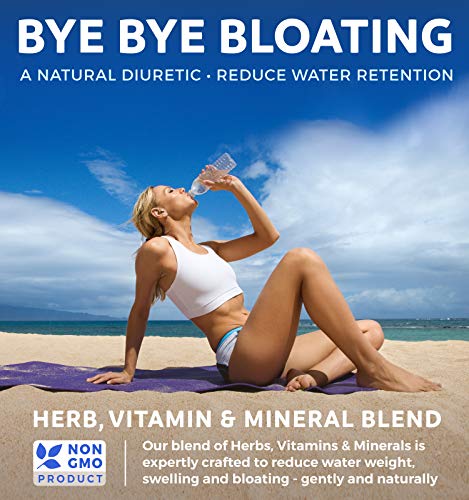 Water Pills - Natural Diuretic: Helps Relieve Bloating, Swelling & Water Retention for Water Weight Loss - Dandelion, Potassium, & Green Tea Herbal Relief Supplement - for Women & Men - 60 Capsules - Image 3