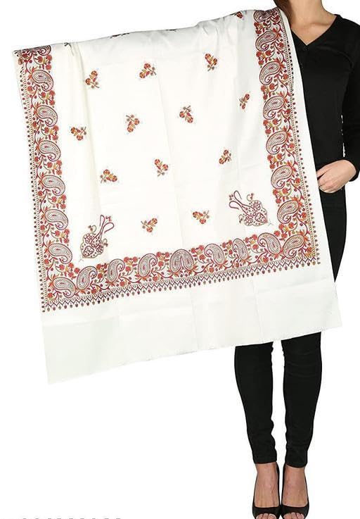 Kashmiri Printed Paisely Shawl Winter Wear for Women Best Border Design-picture-20