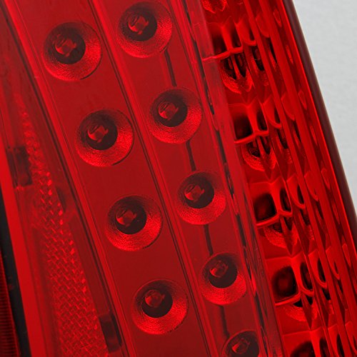 AKKON - For Cadillac Escalade Red Clear LED Tail Lights Brake Lamps Passenger Side Right Replacement Assembly