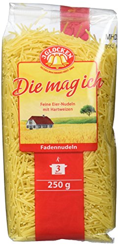 3 Glocken Die Mag Ich Fadennudeln 250 g, mehrfarbig