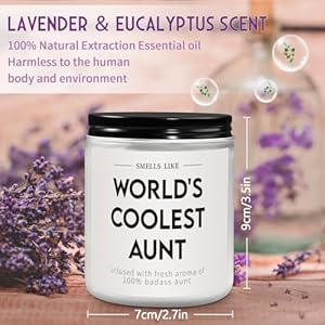 Aunt Gifts, Perfect Auntie Gift Ideas - The Cool Aunt Candle, Gifts for Aunts from Niece, Best Aunt Ever Gifts, Aunt Mothers Day Birthday Christmas Gifts, Best Auntie Gifts Aunt Gifts Perfect Auntie Gift Ideas The Cool Aunt Candle Gifts for Aunts from Niece Best Aunt Ever Gifts Aunt Mothers Day Birthday Christmas Gifts Best Auntie Gifts