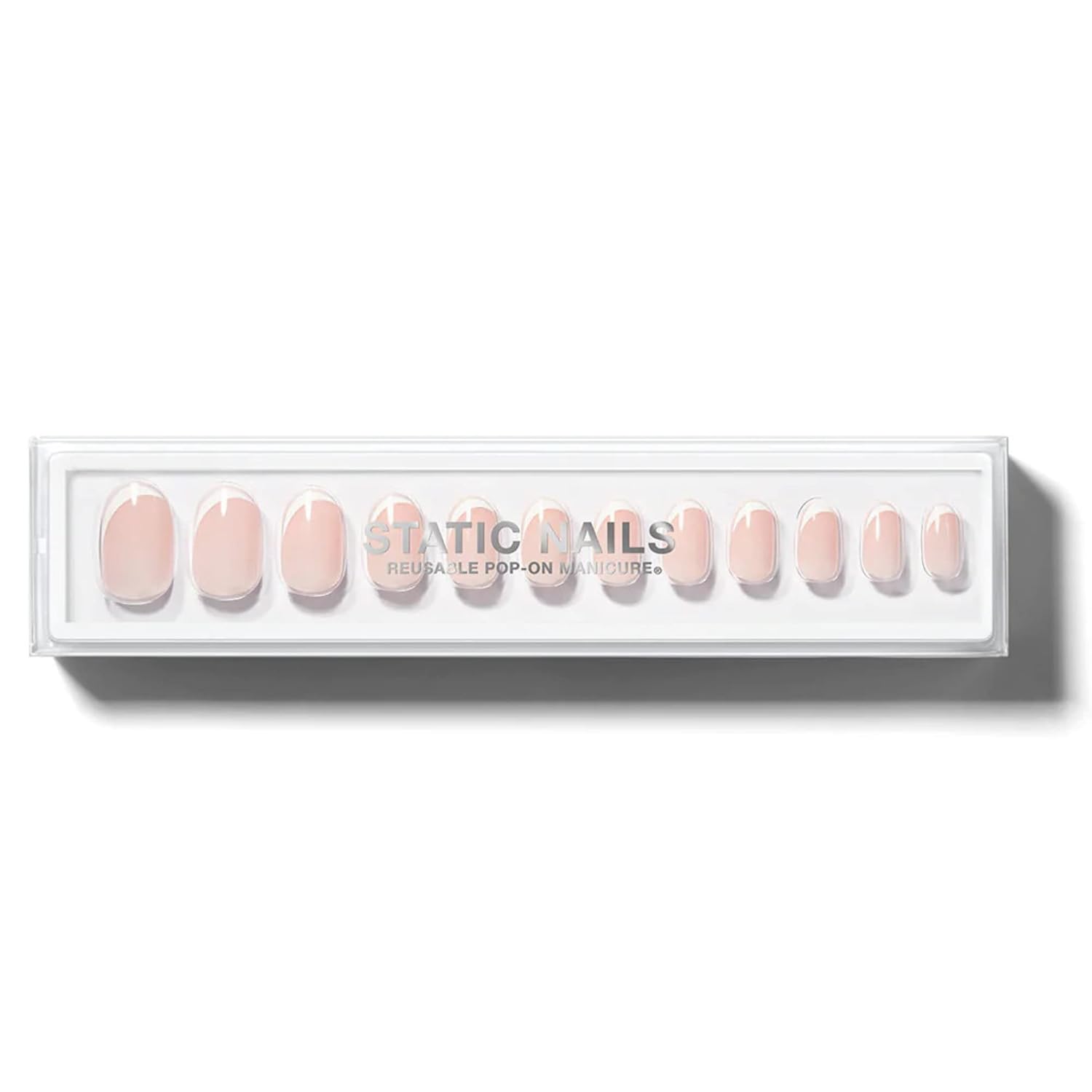 Static Nails Reusable PopOn Manicure Set, NonDamaging