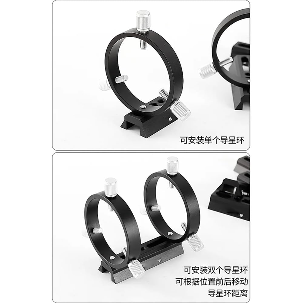 Accessoires pour télescopes Plaque de Montage à Queue d'aronde Guide Scope 45mm-240mm 45/60/90/120/150/180/210/240mm Noir(210mm)
