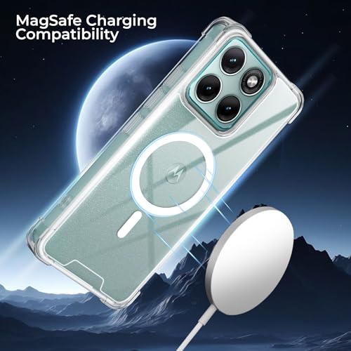 Image of A rtistque Clear Back Cover Case for Motorola Moto Edge 70 Fusion 5G | Compatible with Mag-Safe | Premium Transparent Cover | Shockproof TPU Bumper | Moto Edge 70 Fusion Back Cover - Transparent