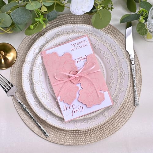 Image of Double Face Pearl Pink Satin Thin Ribbon 1 /8 inch X 50 Yards Polyester Pearl Pink Ribbon for Gift Wrapping Very Suitable for Weddings Party Hair Bow Invitation Decorations and More