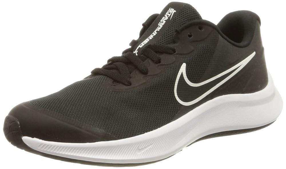 NIKE Star Runner 3, Zapatillas de Gimnasia Unisex Niños ,Negro Gris Humo Oscuro Gris Humo Oscuro ,35.5 EU