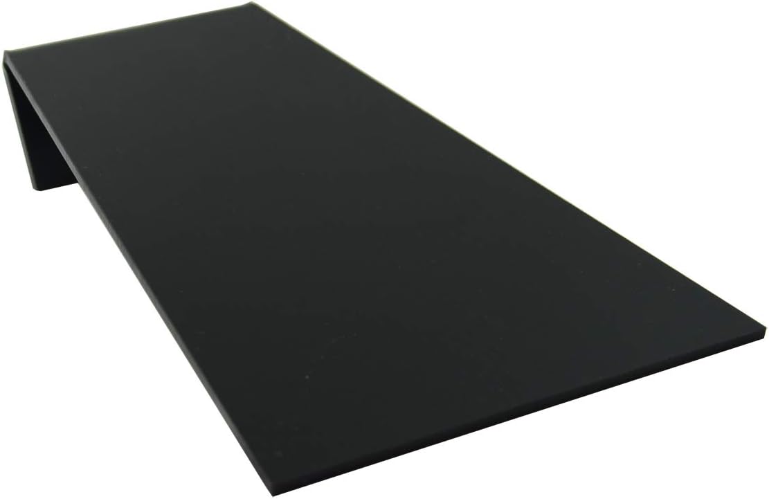 Acrylic Ramp Wide Bangled Chain Bracelet Jewellery Leather Antique Watch Display (Black, Number of Stands - 6)