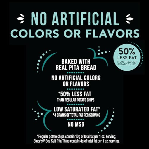Image of Stacy's Pita Thins, Sea Salt, No Artificial Colors or Flavors, 6.75oz Bag