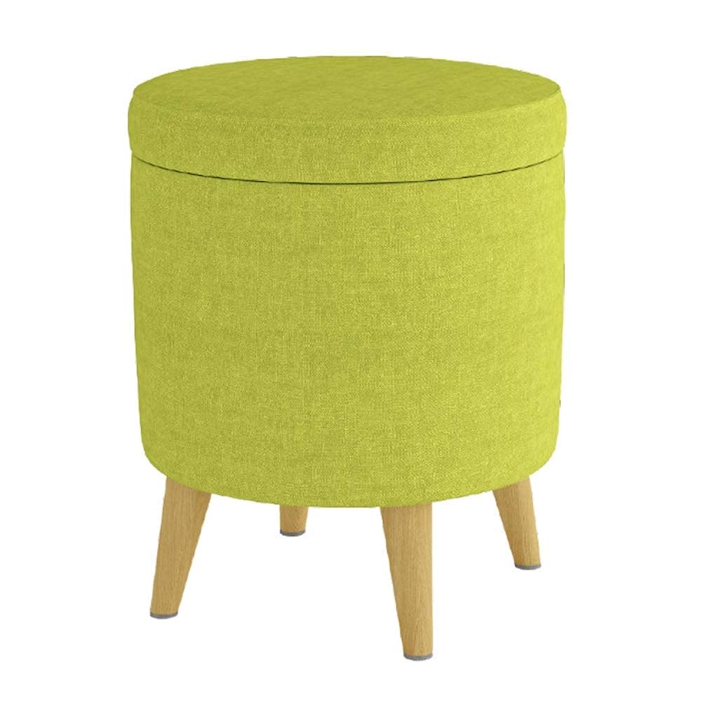 Boîte de rangement pouf rembourré et repose-pieds de salon