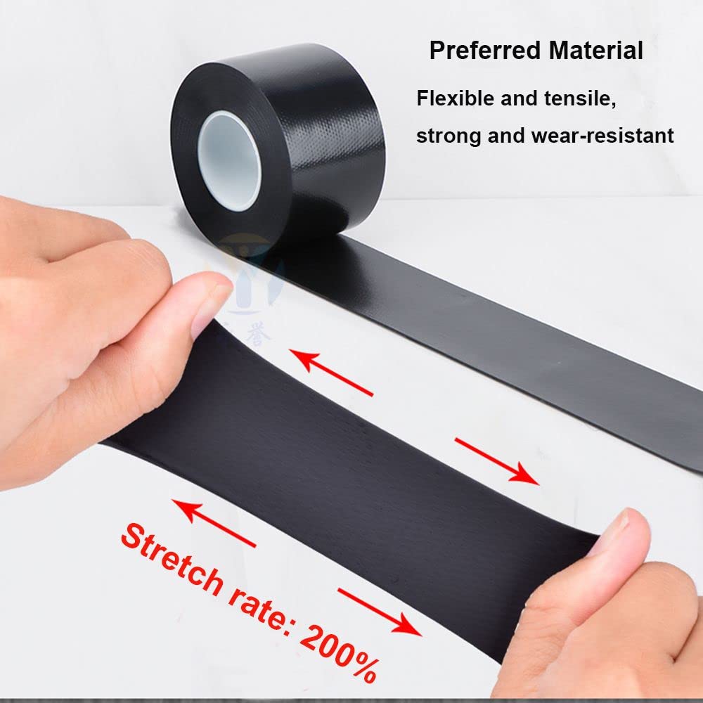 2pcs 10m Long Self Amalgamating Repair Tape Rubber Waterproof Sealing Insulation Tube Repair Rubber Weld Tape(50MM Wide)